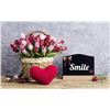 Image 6 : 10-Pack Reusable Mini Chalkboard Signs with Easel Stand; Double-Sided Message Board Signs - New