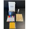 Image 7 : 10-Pack Reusable Mini Chalkboard Signs with Easel Stand; Double-Sided Message Board Signs - New