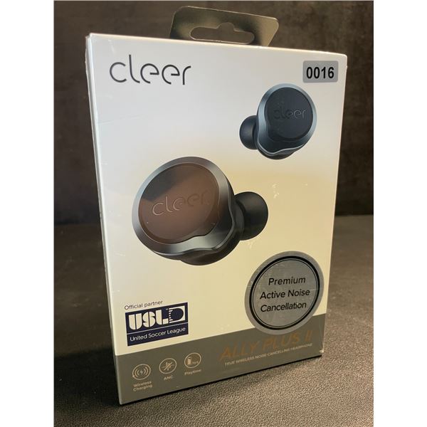 Cleer Audio Ally Plus II True Wireless Noise Cancelling Earbuds; 33HR Playtime; IPX4 - NEW