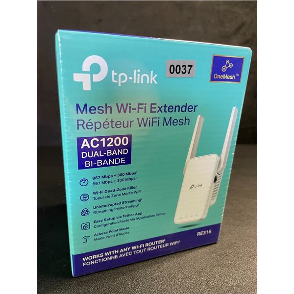 TP-Link AC1200 Mesh Wi-Fi Extender/WiFi Booster - Works with Any WiFi Router - New Sealed!