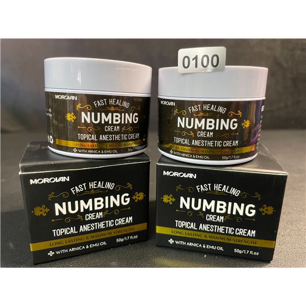 2 Boxes Morovan Fast Healing Numbing Cream/Topical Anesthetic Creams (50g) New Sealed!