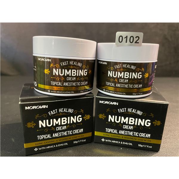 2 Boxes Morovan Fast Healing Numbing Cream/Topical Anesthetic Creams (50g) New Sealed!