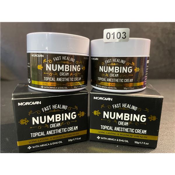 2 Boxes Morovan Fast Healing Numbing Cream/Topical Anesthetic Creams (50g) New Sealed!