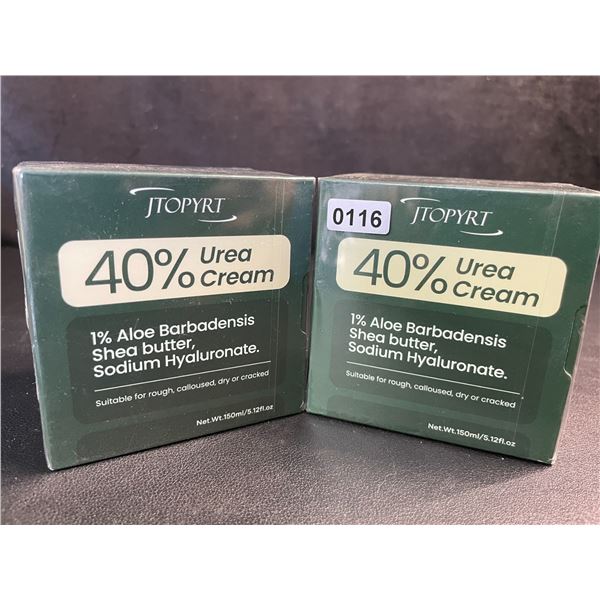 2 Boxes 40% Urea Creams (150ml) For Repairing Dry/Rough/Calloused/Cracked Skin - New Sealed