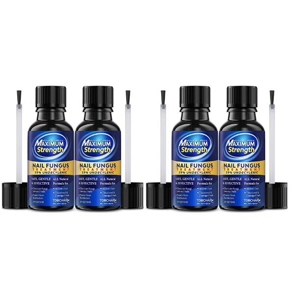 2 Boxes of Max Strength Nail Fungus Treatment (15ml x 2 Per Box) Eliminates Infected Nails - New