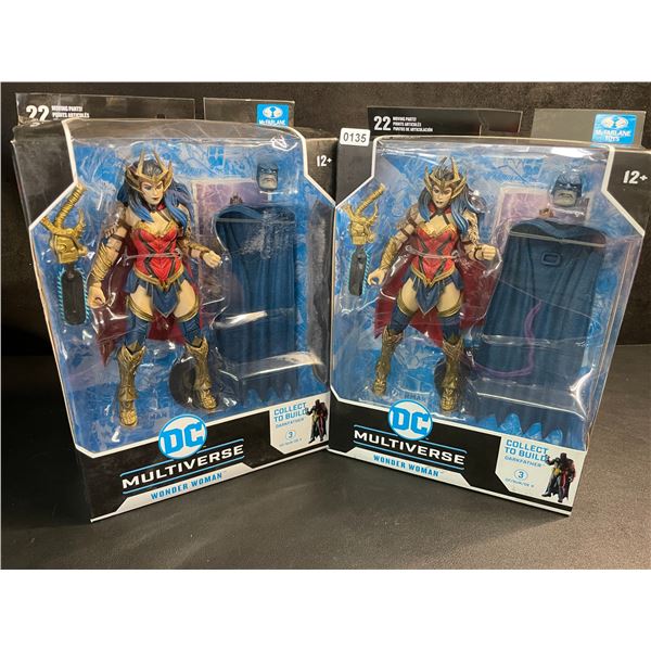 Lot of 2 DC Multiverse Wonder Woman Collectible Toys/Action Figures by McFarlane Toys - New