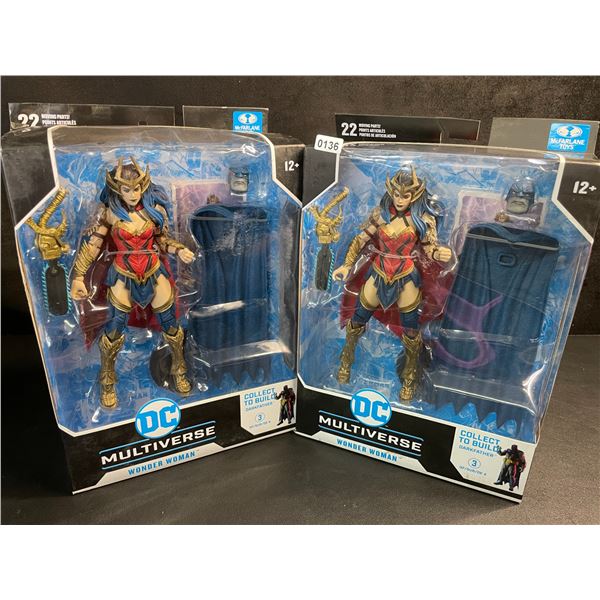 Lot of 2 DC Multiverse Wonder Woman Collectible Toys/Action Figures by McFarlane Toys - New