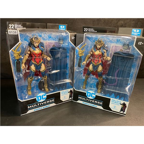 Lot of 2 DC Multiverse Wonder Woman Collectible Toys/Action Figures by McFarlane Toys - New