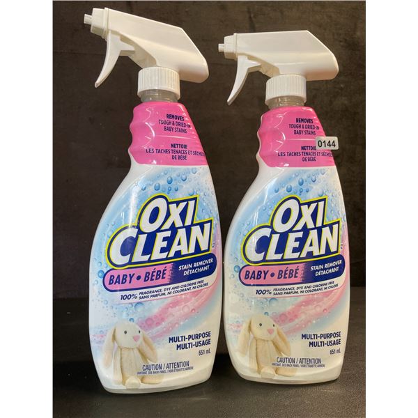 Lot of 2 Oxi-Clean Multi-Purpose Stain Remover Sprays (651ml) for Tough/Dried Stains - New