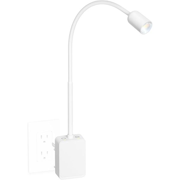 2 Ultra-Bright LED Flexible Lights; Plug-In Design (White) - New