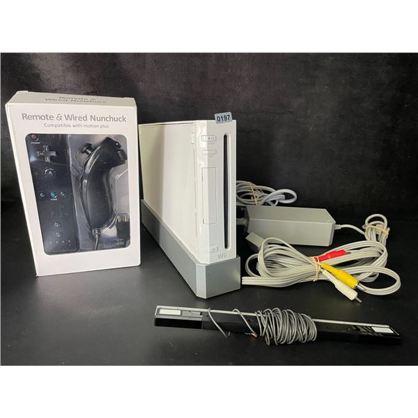 Nintendo Wii Console with Cords/Controllers/Sensor Bar (Used) Tested (Powers On/Works/Reads Discs!)