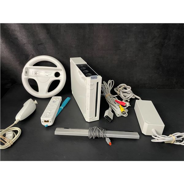 Nintendo Wii Console with Cords/Controllers/Sensor Bar (Used) Tested (Powers On/Works/Reads Discs!)