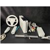 Image 1 : Nintendo Wii Console with Cords/Controllers/Sensor Bar (Used) Tested (Powers On/Works/Reads Discs!)