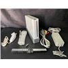 Image 1 : Nintendo Wii Console with Cords/Controllers/Sensor Bar (Used) Tested (Powers On/Works/Reads Discs!)