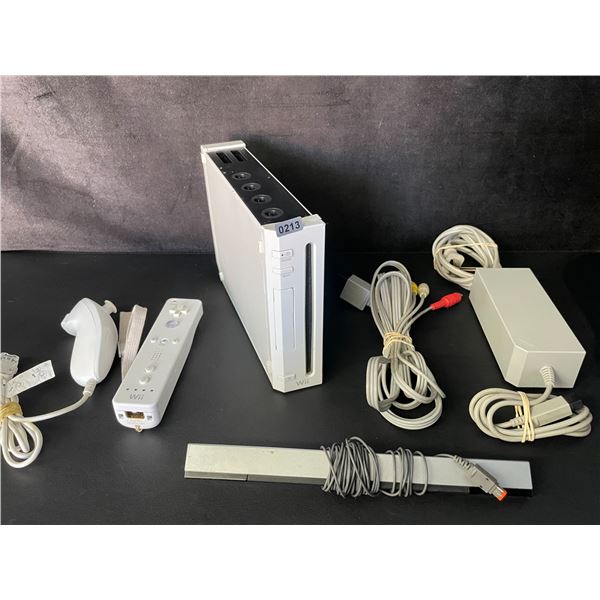 Nintendo Wii Console with Cords/Controllers/Sensor Bar (Used) Tested (Powers On/Works/Reads Discs!)