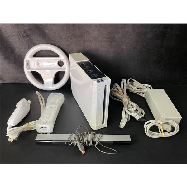 Nintendo Wii Console with Cords/Controllers/Sensor Bar (Used) Tested (Powers On/Works/Reads Discs!)