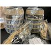 Image 3 : 2-Pack Rattan/Farmhouse-Style Hanging Lights w/ Plug-In Design - Brand New!