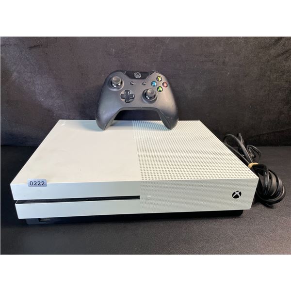 Xbox One S Console with Power Cord & Controller (Used) Tested (Powers On/Works/Reads Discs!)