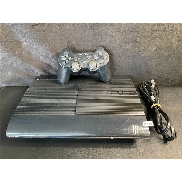 Playstation 3 Super Slim Console with Controller & Cord (Used) Tested (Powers On/Works/Reads Discs!)