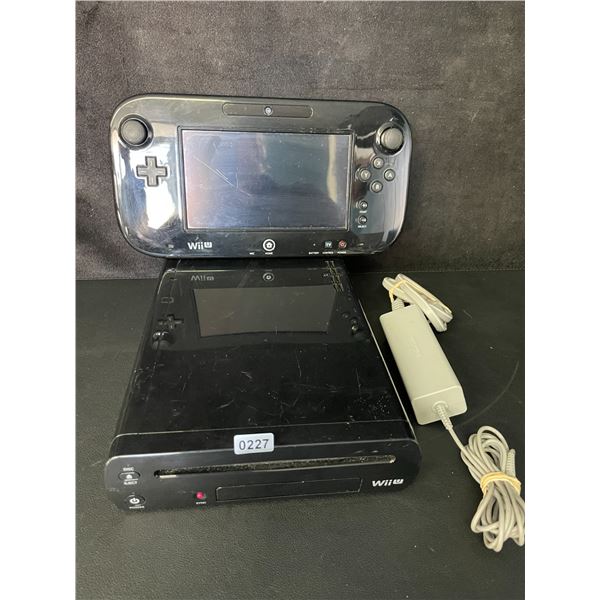 Wii U Console + Wii U Gamepad with Gamepad Adapter (Used) Tested - Works/Powers On!