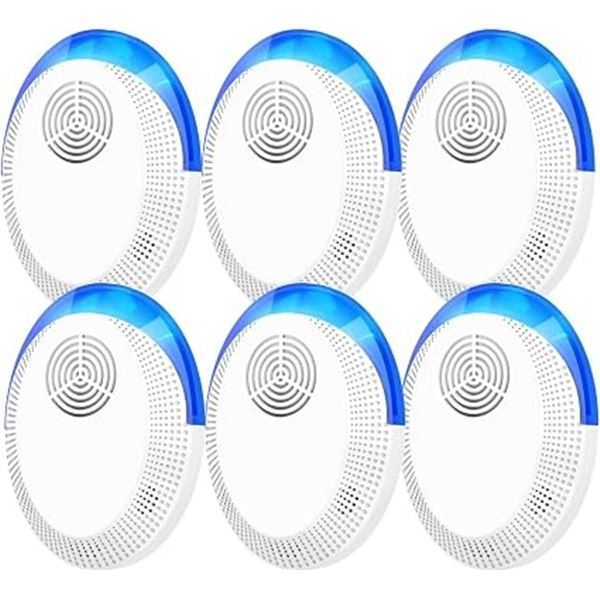 6-Pack Ultrasonic Electronic Pest/Insect Repellent Devices for Indoors - Brand New