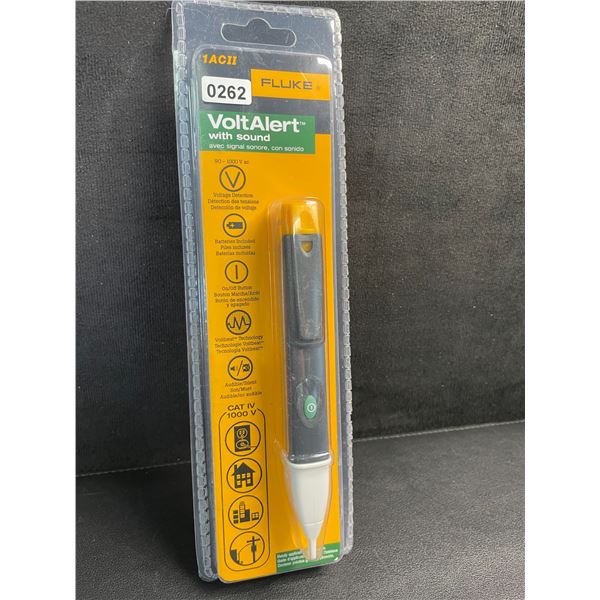 FLUKE VoltAlert Non-Contact Voltage Tester (Model: 1ACII) Pocket-Sized with Sound - New Sealed