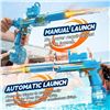 Image 2 : SharkMK Electric/Automatic Water Gun Toy - Rechargeable Design; LED Light-Up Long Range Pistol - New