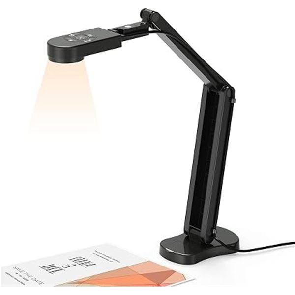 4K USB Document Camera (Model: KB-700) 8MP Webcam & Visualiser w/ 3-Level LED Light - New