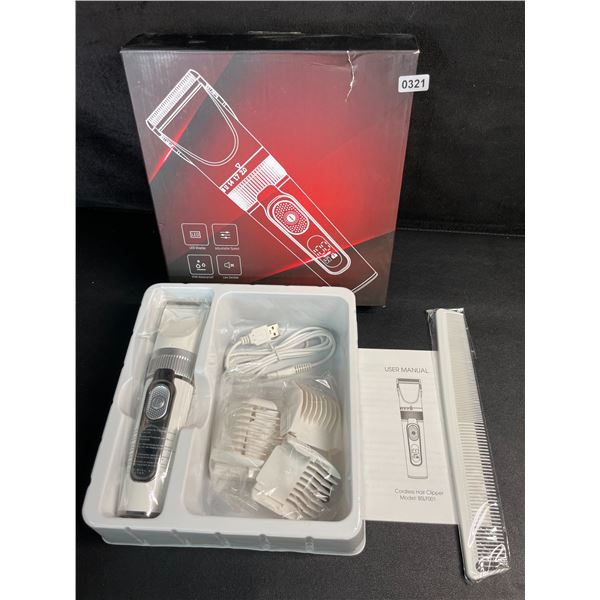 Men's Cordless Hair Clippers Set (Model: BSLF001) LED Display, IPX6 Waterproof - New