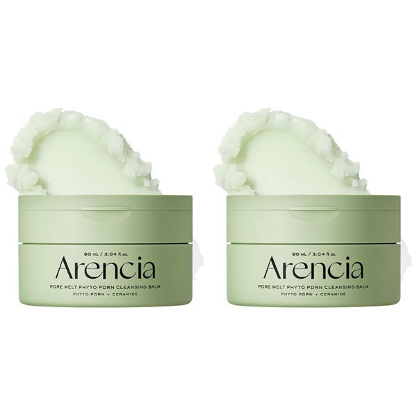 2 Boxes of Arencia Pore Melt Phyto PDRN Cleansing Balm (90ml) Makeup Removing & Serum Cleansing; New