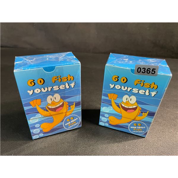 2 Sets of "Go F*ck Yourself* Go-Fish Style Funny Adult Card Games - New