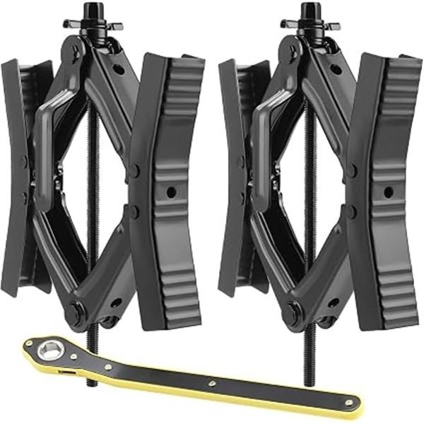 Set of 2 Heavy-Duty RV & Camper Wheel Stabilizers/Wheel Chocks for RV Trailers - New Sealed!