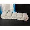 Image 3 : Lot of 10 Dual-USB Port Charging Blocks/Dual-USB Cube Wall Chargers - New