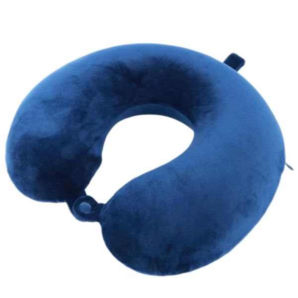 U-Shaped Ergonomic Memory Foam Neck Pillow; Super Lightweight/Portable; Great for Travel/Work - New