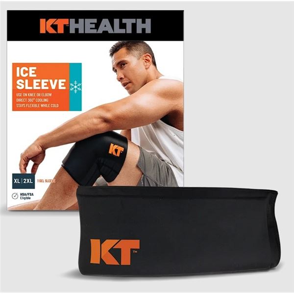 KTHEALTH Cold Compression Ice Sleeve for Knee or Elbow; Reduces Swelling/Stays Flexible (XL/2XL) New