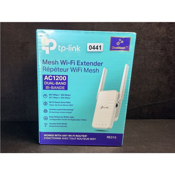 TP-Link AC1200 Mesh Wi-Fi Extender/WiFi Booster - Works with Any WiFi Router - New Sealed!