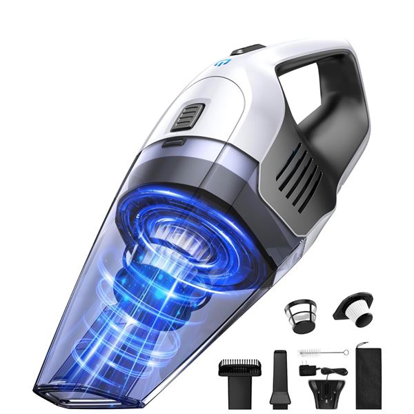 Rechargeable Handheld/Portable Vacuum Cleaner; Strong Suction; Great for Car/Home Use - New