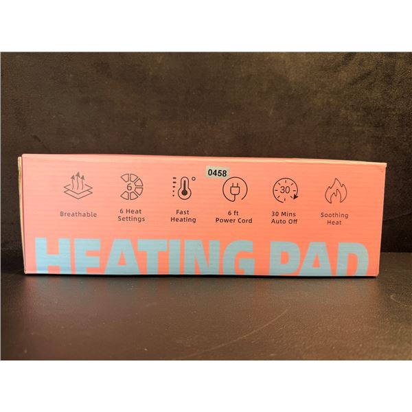 UTK Electric Heating Pad (12" x 24") For Body Pain Relief; 6 Temp Settings (Pink) - New Sealed!