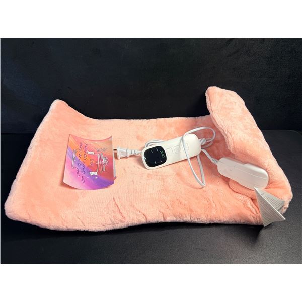 UTK Electric Heating Pad (12" x 24") For Body Pain Relief; 6 Temp Settings (Pink) - New Sealed!