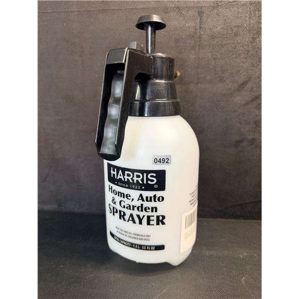 Harris 1.5L Continuous Hand Pump Pressure Sprayer for Home, Garden, & Car Detailing - New