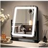 Image 1 : LED Hollywood Vanity Mirror/Makeup Mirror w/ 3 Color Modes, Adjustable Brightness, 10X Magnification