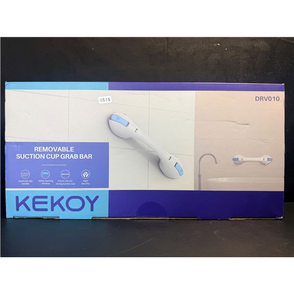 2-Pack Kekoy 17.5" Suction Grab Bars for Bathroom/Showers; Heavy-Duty Safety Handles - New