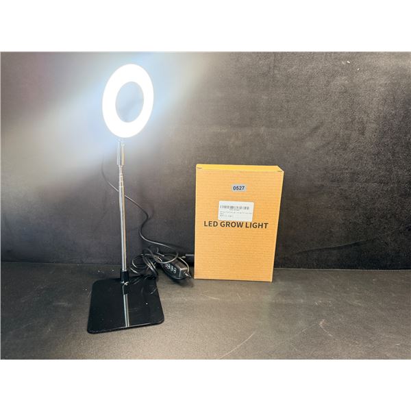 Bamworld Telescoping LED Plant Grow Light for Indoor Plants; 8W LED Halo Design, Full Spectrum - New