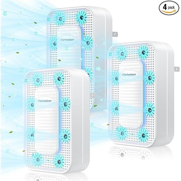 3-Pack of Claionizer Air Ionizers/Plug-In Air Purifiers - Removes Odors/Smoke/Dust/Bacteria - New
