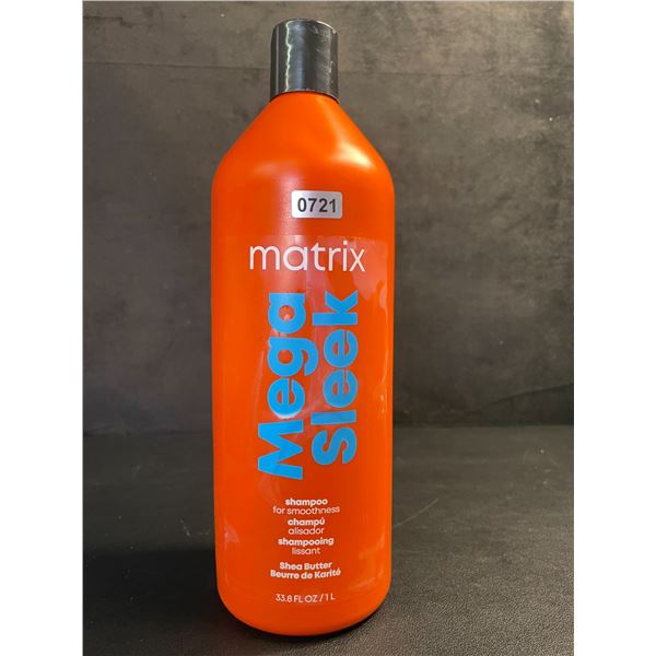 Matrix Mega Sleek Shea Butter Shampoo (1L Bottle) Controls Frizz & Smoothes Hair  - New
