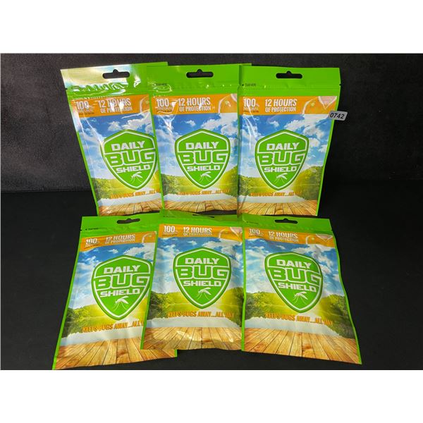 6 Packs (150pcs Each) Daily Bug Shield Natural Patches for Repelling Mosquitos/Insects/Bugs - New