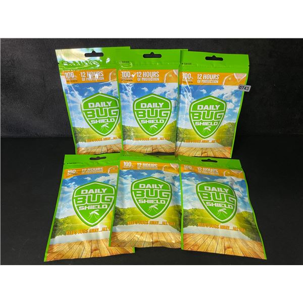 6 Packs (150pcs Each) Daily Bug Shield Natural Patches for Repelling Mosquitos/Insects/Bugs - New