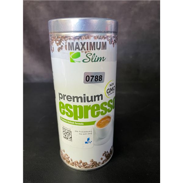 Maximum Slim Premium Instant Espresso; Rich & Smooth Coffee for Energy Boost - New Sealed