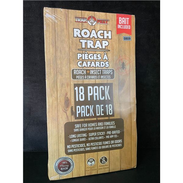18-Pack Sticky Pest Traps for Indoors - For Roaches, Ants, Spiders, & Other Crawling Insects - New