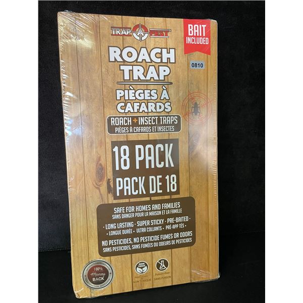 18-Pack Sticky Pest Traps for Indoors - For Roaches, Ants, Spiders, & Other Crawling Insects - New